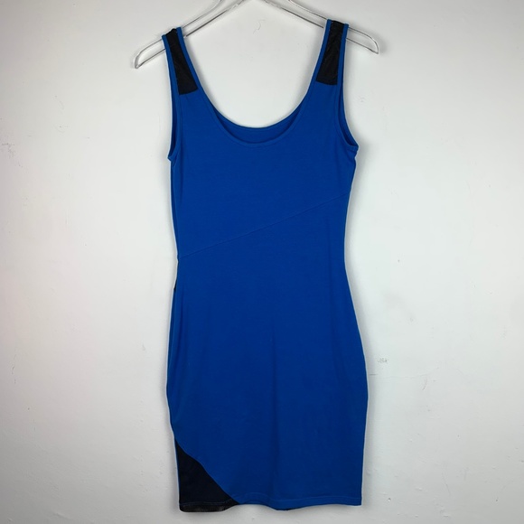 ROCK & REPUBLIC — Blue Mesh Bodycon Mini Dress XS - Picture 8 of 8